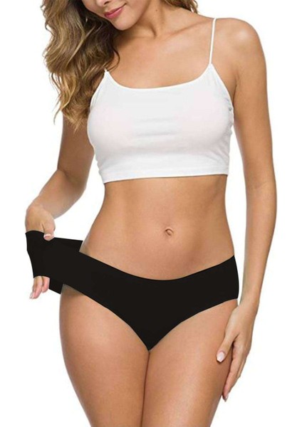 7 Adet Kadın Dikişsiz Lazer Kesim Esnek Iz Yapmayan Külot S2 fırsatları