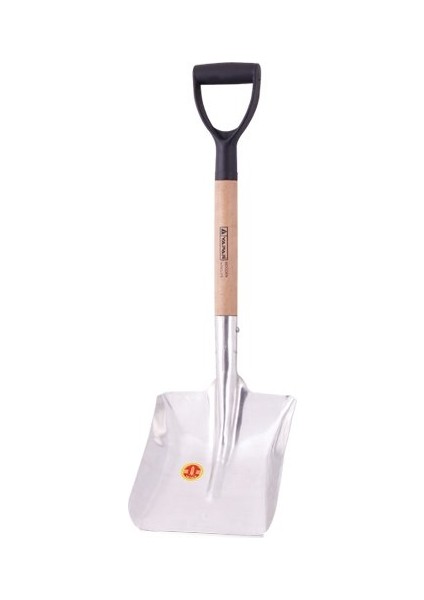 3077 Küçük Kar Küreği Alüminyum 265x300mm - Tutamak Saplı