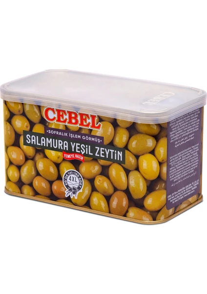 Yeşil Zeytin Kokteyl 4xl 141-160 Kalibre 600 gr Tnk