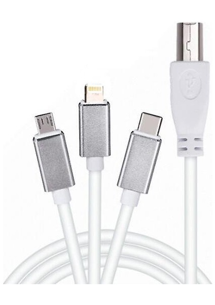 ADS-501 3ın1 USB B To Micro-Lightning-Type-C Telefon Bilgisayar Tablet Için Piyano Mıdı Org Elektrikli Piyano Konnektörü Çevirici Otg Kablo fırsatları