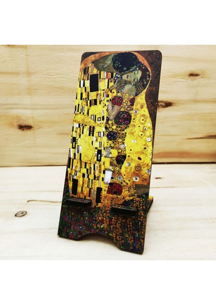 Gustav Klimt - Mdf Telefon Standı 1