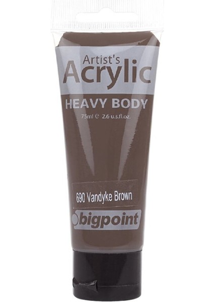 Akrilik Boya 75ML 690 Vandyke Brown