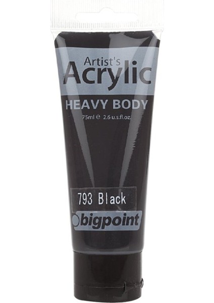 Akrilik Boya 75ML 793 Lamp Black