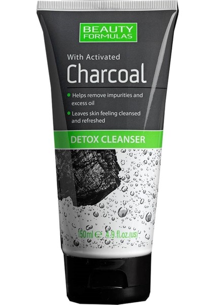 Beauty Formulas Charcoal Detox Aktif Kömürlü Yüz Temizleyici 150 Ml