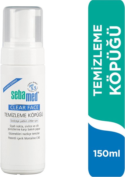 Temizleme Köpüğü Clear Face 150 Ml