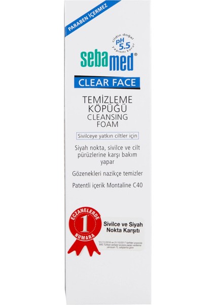 Temizleme Köpüğü Clear Face 150 Ml