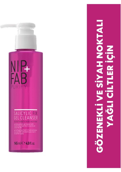 Nip+Fab Salisilik Asit Fix Yüz Yıkama Jeli 145 Ml