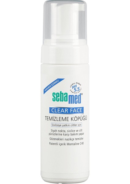 Temizleme Köpüğü Clear Face 150 Ml