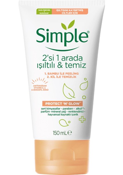 Protect And Glow Temizleme Jeli 2'Si 1 Arada 150 Ml