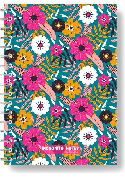 Flora Collection-Today’s The Day A5 14X20 Spiralli Çizgisiz Not Defteri