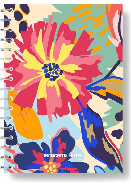 Flora Collection-You Got This A5 14X20 Spiralli Çizgisiz Not Defteri