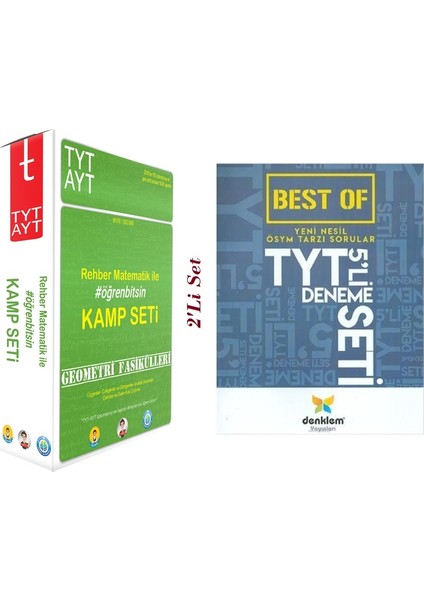 TYT-AYT Geometri Fasikülleri Seti ve Best Of 5'li Deneme Seti (2'li Set)