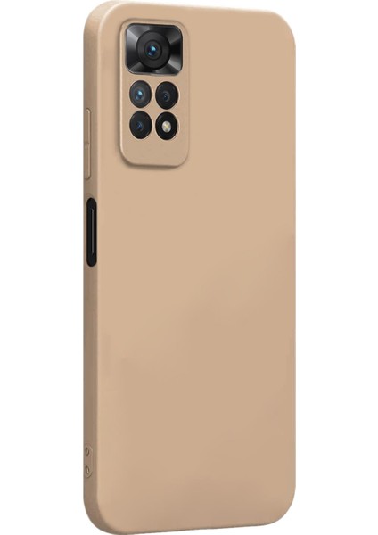 Matte Silicone Xiaomi Redmi Note 11 Kılıf Gold