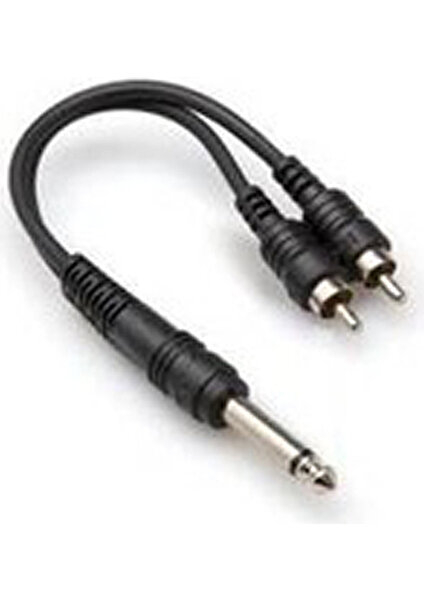 YPR-124 1/4 Ts (M) Dual Rca (M) Y-Kablo