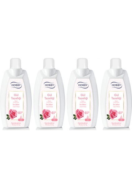 Gül Tazeliği Sıvı Sabun 1500 ml x 4 Adet