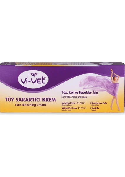 Vivet Tüy Sarartıcı Krem 105 Ml