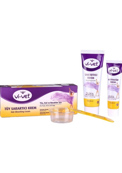 Vivet Tüy Sarartıcı Krem 105 Ml