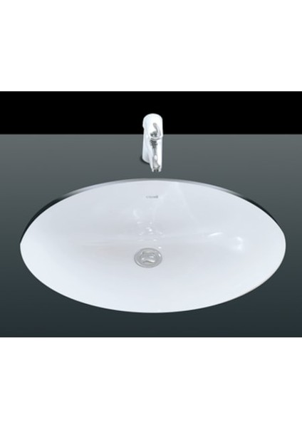 Tp214 Tezgah Altı Oval Lavabo 37*47 Cm Beyaz