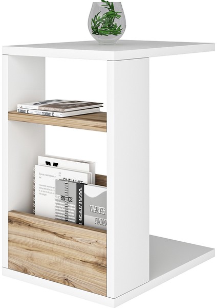 Behram Yan Sehpa Beyaz - Çırağan