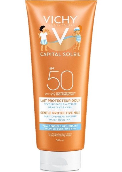 Capital Soleil SPF50+ Gentle Protective Milk Yüz ve Vücut Güneş Sütü 300 ml - Çocuk