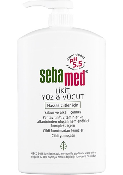 Likit Yüz & Vücut Temizleme Jeli 1000 Ml