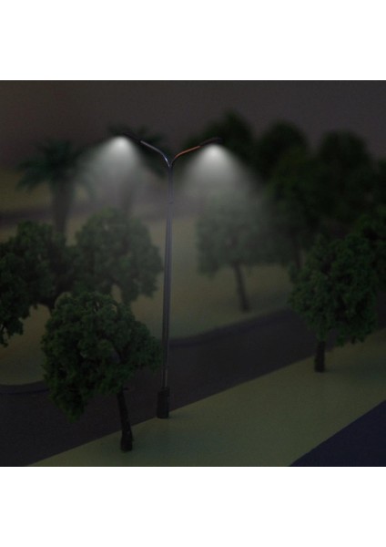 4x 10 Adet 1: 150 Ölçekli N Model Düzeni Sokak Işık LED Lamba Lamppost Çift 3 V (Yurt Dışından) fiyatları