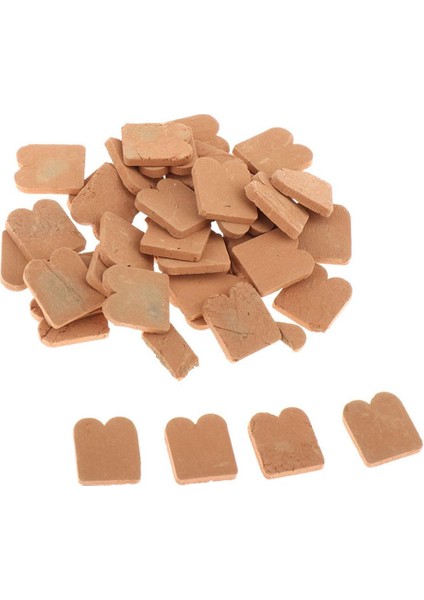 2x 1/16 Simülasyon Kırmızı Tuğla Çini Modeli Kum Tablosu Yapı Malzemesi Accs (Yurt Dışından)