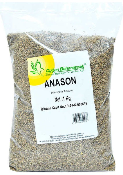 Doğal Anason Tohumu 1000 gr Paket fiyatları