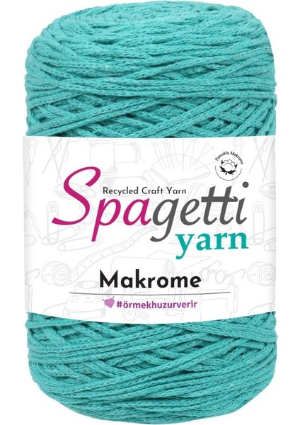 Su Yeşil Pamuk Makrome Ip