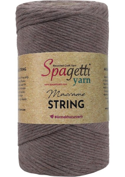 2mm 250G Koyu Bej Makrome Tarama Ipi