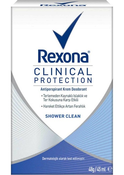 Kadın Deo Stick Clinical Protection Shower Clean 45 ml