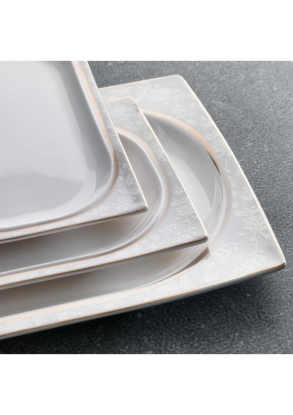 Glamor Elegant Yemek Takım-60 Parça-Beyaz modelleri