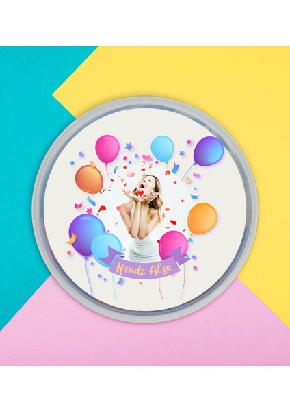 Kişiye Özel Isimli Fotoğraflı Doğum Günü Tasarımlı Dev Boy Haribo Minis Kovası (10GX100ADET) Model 5 modelleri