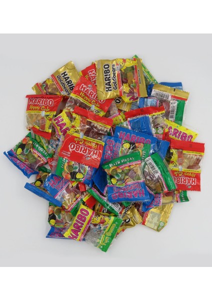 Kişiye Özel İsimli İyi Ki Doğdun Tasarımlı Dev Boy Haribo Minis Kovası Model 2 10 gr 100'lü