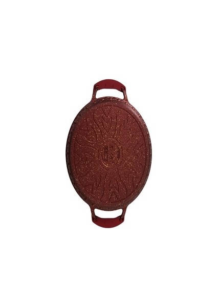 Hanımeli Döküm Yumurta Sahanı 18 cm - Kırmızı