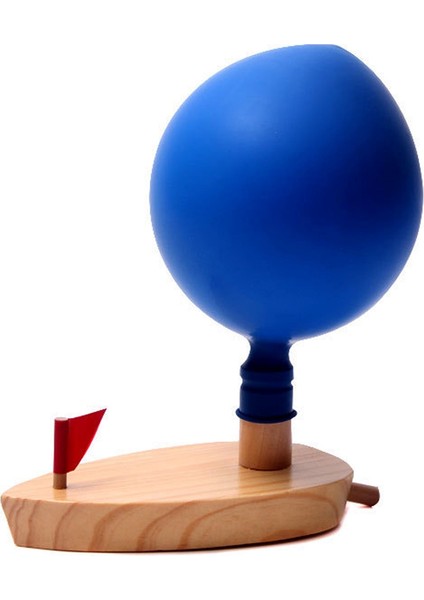 Bebek Ahşap Balonlu Tekne Banyo Oyuncakları Ahşap Rengi (Yurt Dışından)