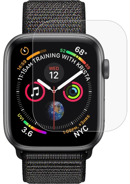 Hat-Prens 3D Tam Ekran Pet Kavisli Isı Bükme Hd Ekran Koruyucu Apple Watch Uyumlu Series Için 4 44 mm (Yurt Dışından)