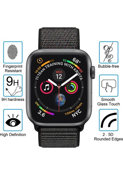 Hat-Prens 3D Tam Ekran Pet Kavisli Isı Bükme Hd Ekran Koruyucu Apple Watch Uyumlu Series Için 4 44 mm (Yurt Dışından) modelleri