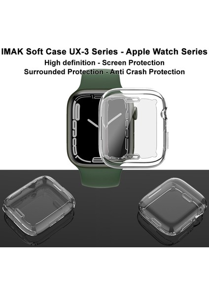 Imak Ux-3 Serisi Tpu Koruyucu Kılıf Apple Watch Uyumlu Series Için 7 45 mm (Yurt Dışından)