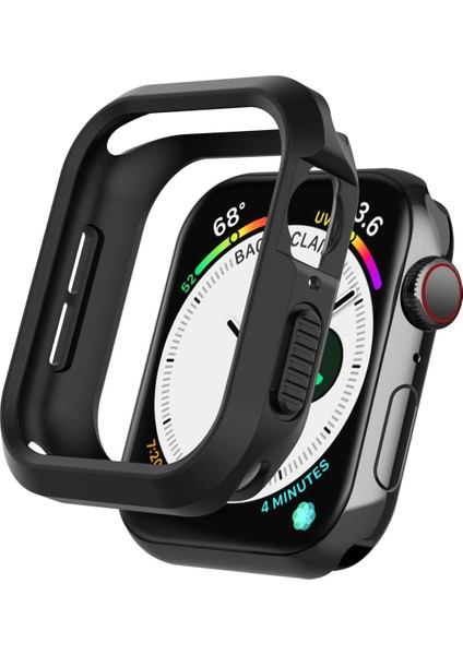 Silikon Çerçeve Koruyucu Kılıf Apple Watch Uyumlu Serisi 6 & Se & 5 & 4 44 mm Siyah (Yurt Dışından) fırsatları