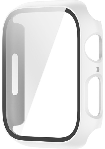 Pc Kılıf Temperli Cam Filmi ile Apple Watch Uyumlu Series 7 41 mm Gül Altın (Yurt Dışından)