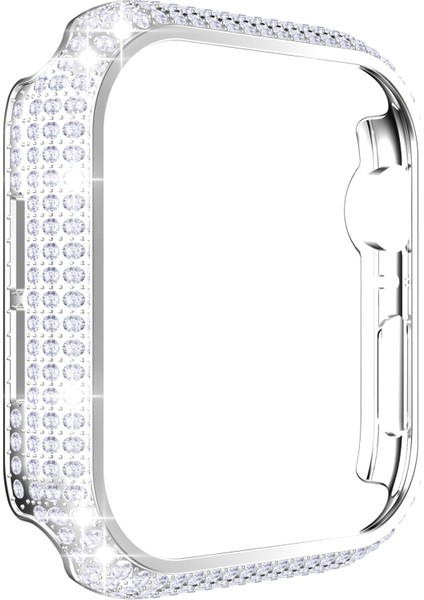 Delikli Elmas Pc Saat Kasa Apple Watch Uyumlu Serisi 6 & Se & 5 & 4 44 mm Gümüş (Yurt Dışından) fiyatları