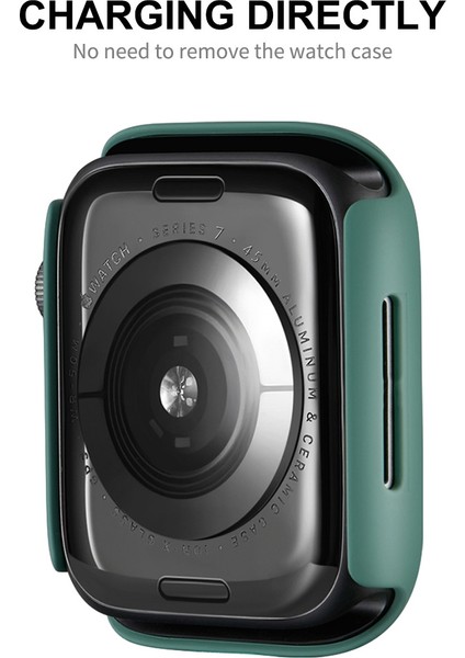 Pc Çerçeve + Ekran Filmi Apple Watch Uyumlu Serisi 7 41 mm Koyu Mavi (Yurt Dışından) fiyatları