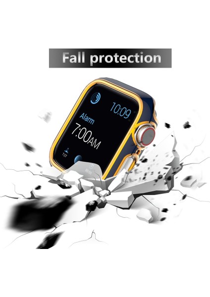 Apple Watch Uyumlu Series 3 & 2 & 1 38 mm Mavi Gül Altın Için 2 Renk Galvanik Pc Mavi Gül Altın (Yurt Dışından) modelleri