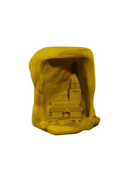 Mountain In Kız Kulesi 12CM Kahverengi Dekoratif Biblo