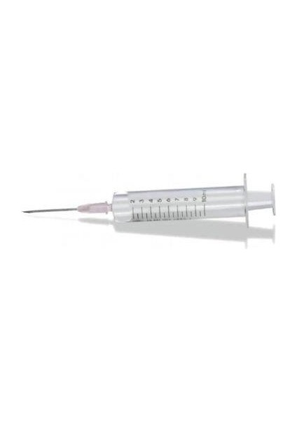 10 ml 2parça Pembe Iğneli Enjektör Veteriner - 50Lİ
