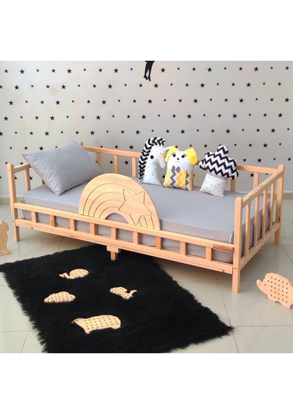 Ahşap Çocuk Yatak 90X190 Montessori Karyola