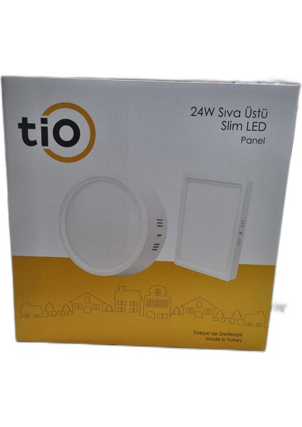 Tio Led Downlıght Sıva Üstü 24W 1680LM 4000K Yuvarlak IP40(GÜNIŞIĞI)