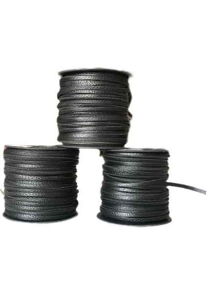 Gerçek Deri Ip - Sırım - Deri Biye - 3 mm Deri Ip - 30 Metre fırsatları