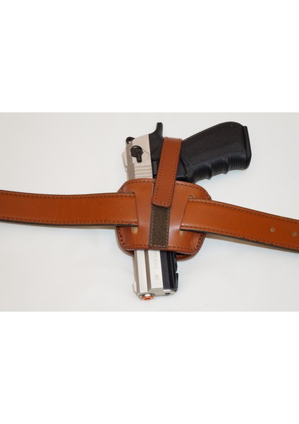 Glock, Canik TP9, Sar9, SA XD, HS, Zigana T, Zigana Sport. Girsan MC, Sig Sauer Deri Tabanca Kılıfı K-A-034-T